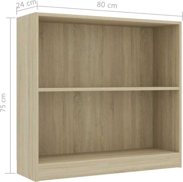 Produktbild VidaXL Bücherregal (80 x 24 x 75 cm)