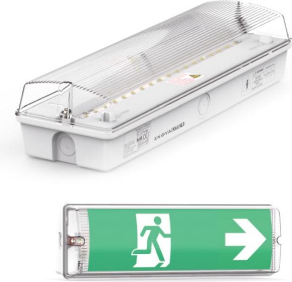 Enovalite LED escape route light, 8 h emergency light
