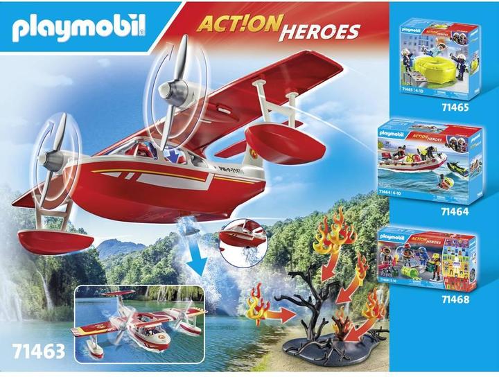 Actual product image Playmobil Fire-fighting aircraft with extinguishing function (71463)