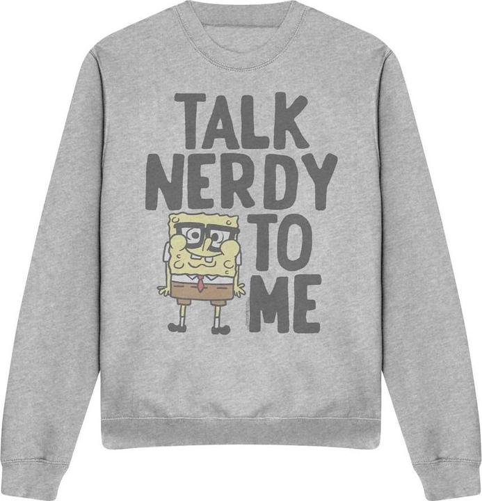 Immagine prodotto Spongebob Squarepants Talk Nerdy To Me Felpa Adulto Unisex (M)