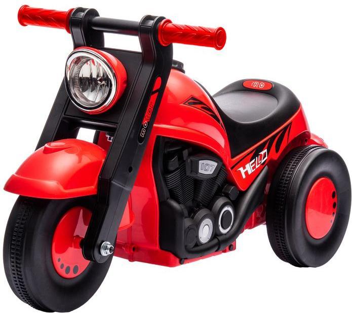 Produktbild Swisshandel24 Kinder Motorrad Rutschauto mit Musik, 1,5V, mit Seifenblasen, 2-5 Jahre, rot
