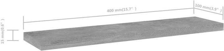 Actual product image VidaXL Wall shelf (40 x 10 x 1,.5 cm)