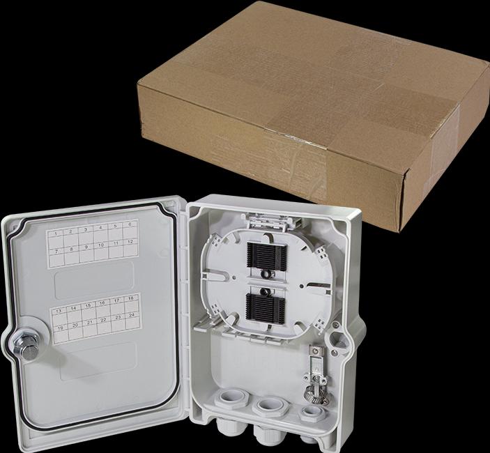 Produktbild LogiLink FTTH/FTTB-Anschlussleergehäuse, 6x LC/QD o. SC/DX (CAT8.2, 0.27 m)