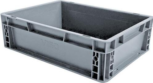 Immagine prodotto Viso Cassetta di trasporto 4312 10 L Grigio PP (polipropilene) 400 mm x 120 mm (40 x 30 x 12 cm, 10 l)