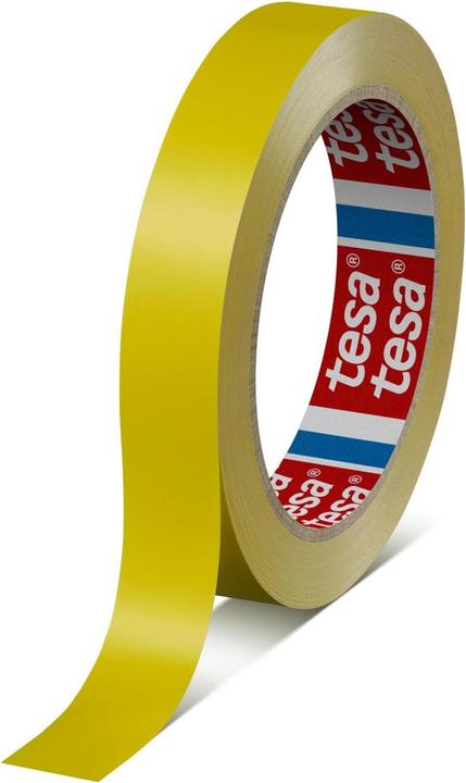 tesa Ruban d'emballage Premium 19 mm x 66 m, jaune (19 mm)