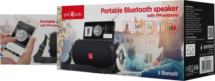Actual product image Gembird -BT-17 Portable Speaker Stereo Portable Speaker (7 h, Battery operated)
