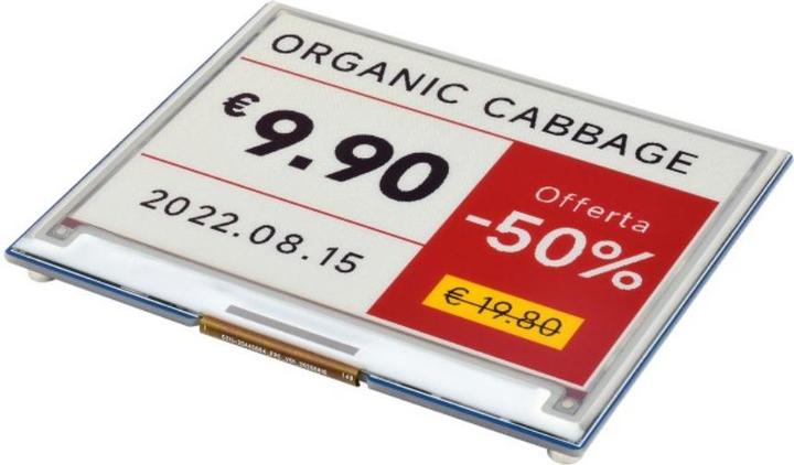 Produktbild WaveShare 512x368 4.37inch 4-Farben E-Ink Display