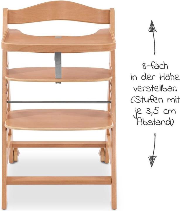 Actual product image Hauck Highchairs Highchair Alpha Move Nature - in economy set incl. (Highchair)