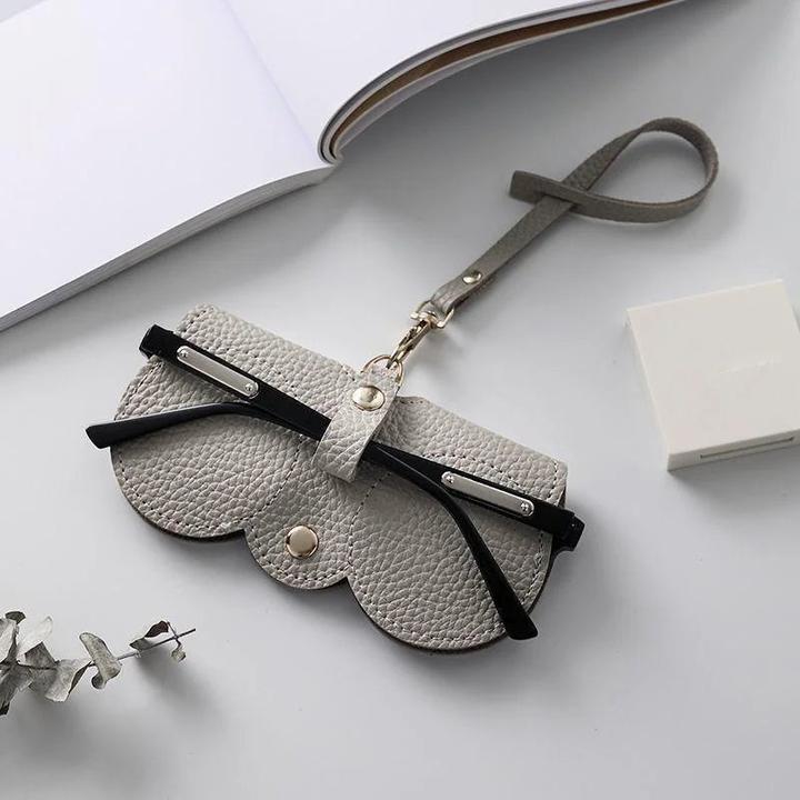 Only-Bags.Store Geprägtes Brillencover Niedliche PU Leder Sonnenbrillen Lesebrillen Aufbewahrungstasche Tragbare