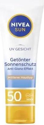 Beiersdorf NIVEA SUN UV Gesicht get. Sonnenschutz BB ebenm. H, 50 ml CRE (Sonnencreme Gesicht, SPF 50+, 50 ml)