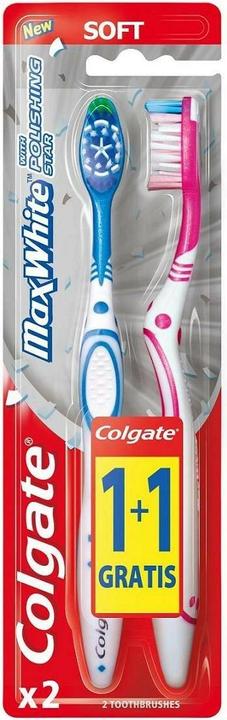 Actual product image Colgate MaX White soft toothbrush - mix colours 1+1free (2 x)