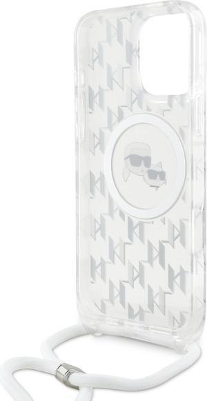 Produktbild Karl Lagerfeld KLHMP16XHCKCKLCT iPhone 16 Pro Max 6.9" transparent hardcase IML Crossbody Monogra (Apple iPhone 16 Pro Max)
