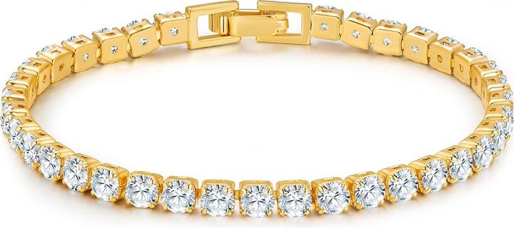 Immagine prodotto Glanzstücke München Donna argento con zirconi in oro giallo - 34414 (21 cm, Argento)