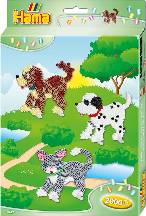 Image du produit Hama Paquet cadeau. Chien et chat 2000 pcs.