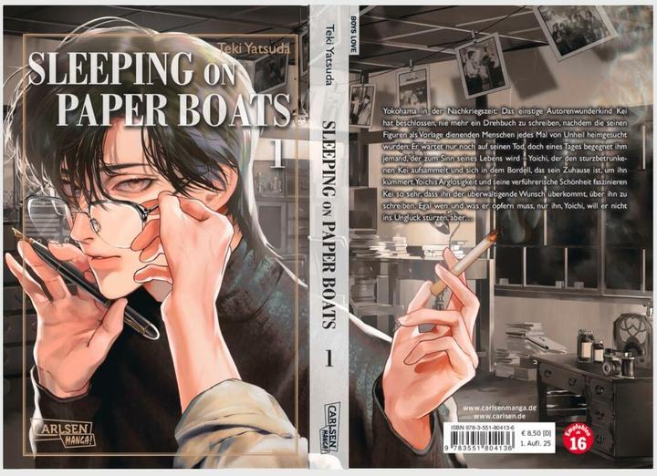 Actual product image Sleeping on Paper Boats 1 (German, Teki Yatsuda, Dorothea Everywhere, 2025)