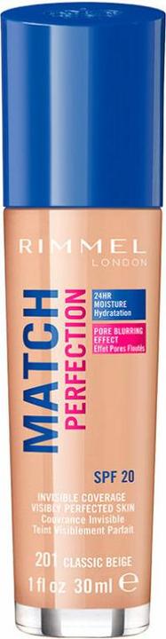 Rimmel London Match Perfection SPF20 (201 Classic Beige)