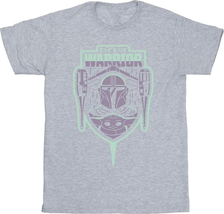 Star Wars The Mandalorian Fierce Warrior Patch TShirt (3XL)