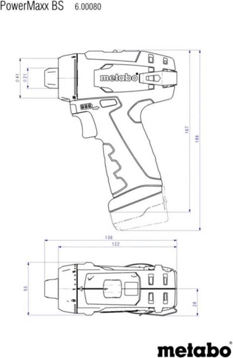 Image du produit Metabo PowerMaxx BS Basic (Fonctionnement sur batterie)