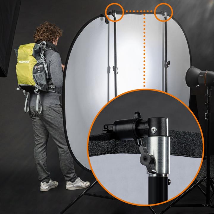 Produktbild Walimex pro pro 23112 Halter Faltreflektor 2er Set (6 cm)