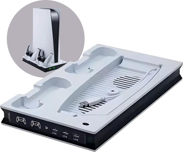 Hermex Support de refroidissement PS5 Support de charge de contrôleur Station d'accueil (PS5 Digital Edition, PS5)