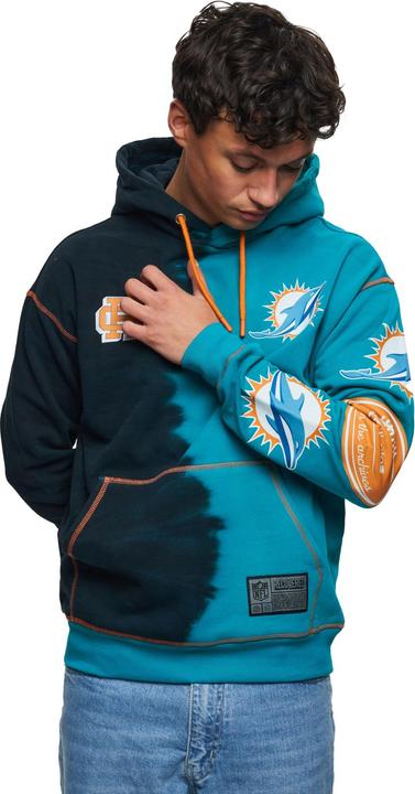 Immagine prodotto Recovered Felpa con cappuccio in pile Re:covered - INK DYE Miami Dolphins (XL)