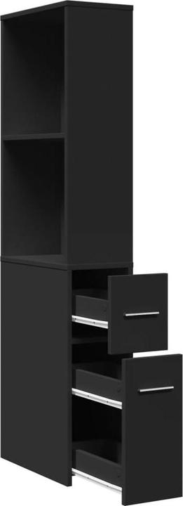 Produktbild VidaXL Badschrank Schmal mit Rollen (22 x 41 x 135 cm)