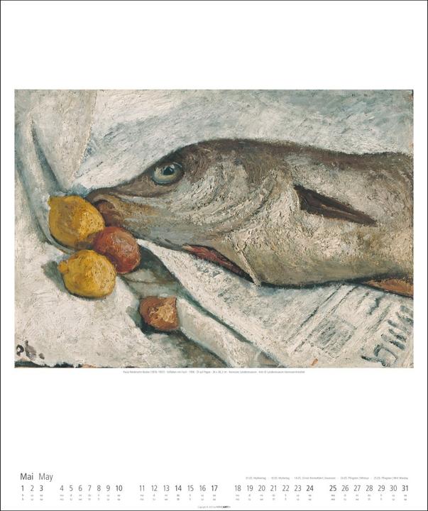 Produktbild Paula Modersohn-Becker Kalender 2026 (46 x 55 cm, Deutsch, Englisch)