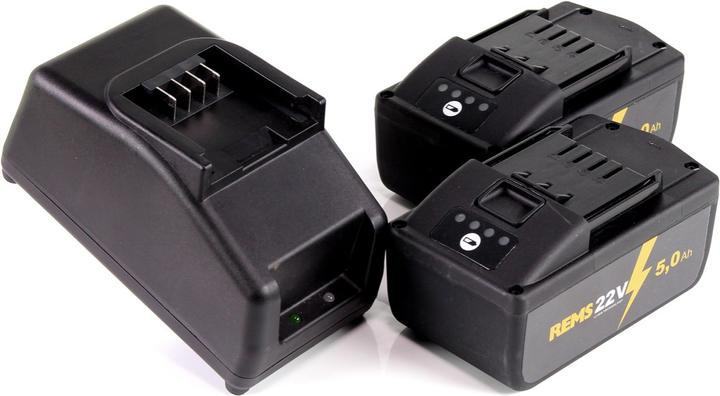 Image du produit Rems Kit batterie Power Pack 21,6V (22V max) avec 2x batterie 5,0Ah + chargeur 90W ( 571591 )