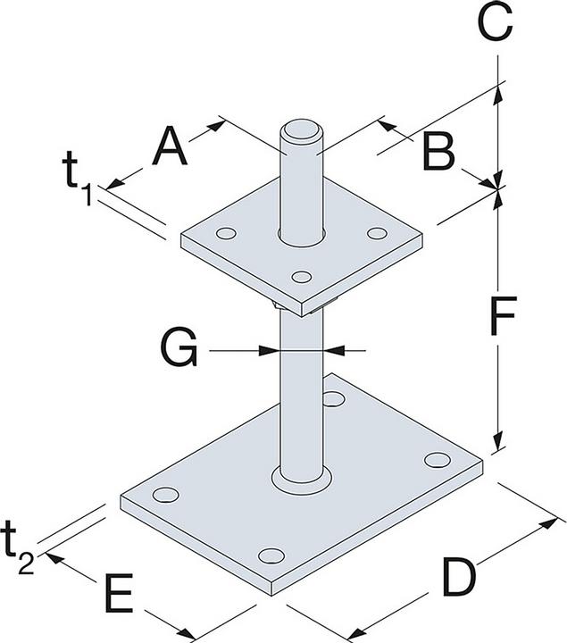 Image du produit Simpson Sst Pied de support (Pied de support, 1 pcs)