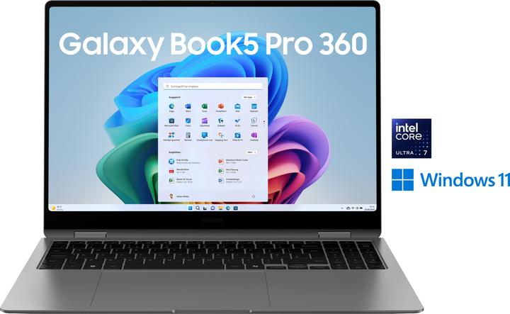Immagine prodotto Samsung Galaxy Book5 Pro 360 (16", Intel Core Ultra 7 258V, 32 GB, 512 GB, DE)