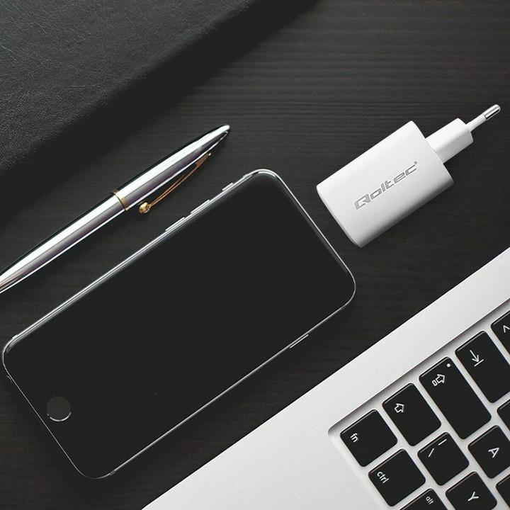 Actual product image Qoltec 50765 Charger for mobile devices Laptop Portable games console Powerbank Smartphone Smartw (65 W)