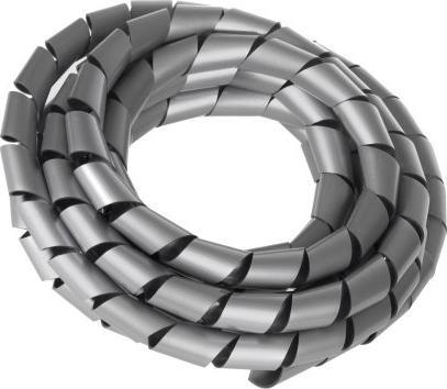 Maclean MCTV-687 - Spiralkabelschlauch, 3 m, schwarz, 20,4 x 22 mm (Kabelspiralschlauch, 300 cm)