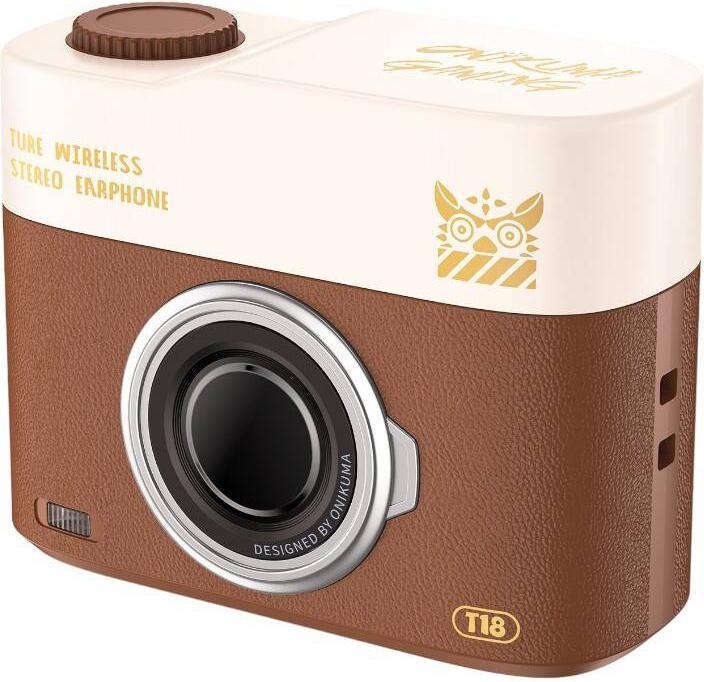 Image du produit Onikuma Écouteurs intra-auriculaires Bluetooth T18 Marron (18 h, Sans fil)