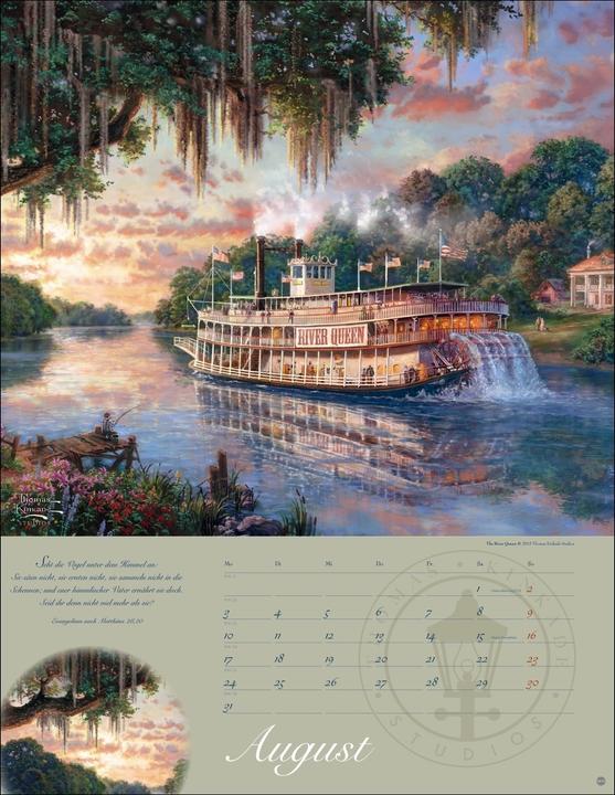 Image du produit Thomas Kinkade: Land im Licht Kalender 2026 (34 x 44 cm, Allemand)
