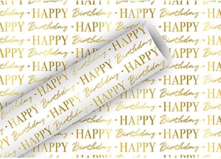 Braun + Company Geschenkkraftpapier Rolle metallic (Geschenkpapier, 1 x)