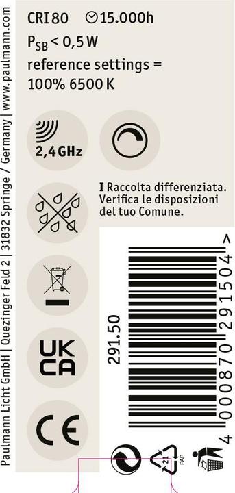Productafbeelding Paulmann Druppels Zigbee gloeidraad (E14, 5 W, 470 lm, 1 x, F)