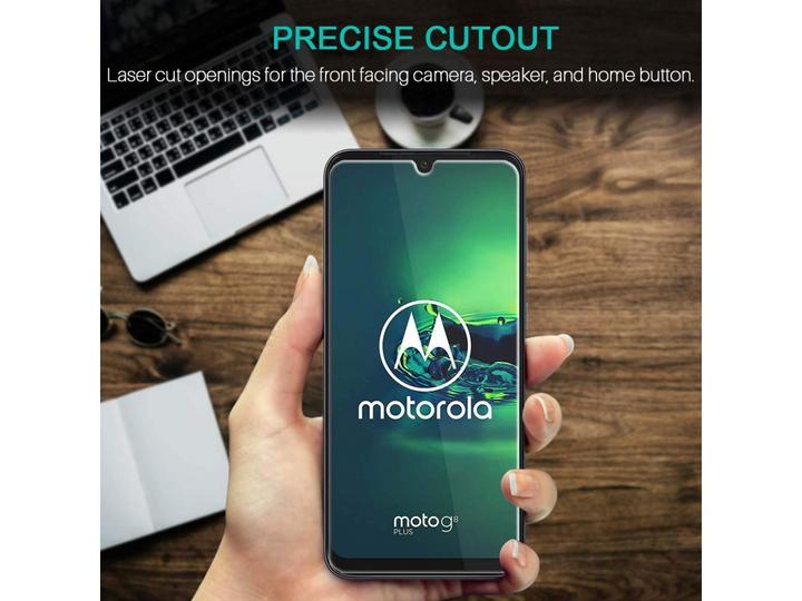 Produktbild Screenguard Motorola Moto G8 Plus Panzerglas Schutzfolie Case Friendly Design (1 Stück, Motorola Moto G8 Plus)