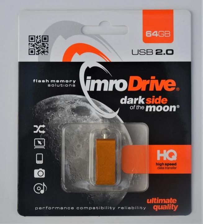 Actual product image IMRO EDGE/64G USB flash drive 64 GB USB Type-A 2.0 Gold (64 GB, USB-A)