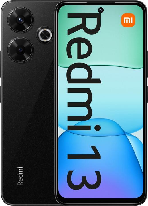 Image du produit Xiaomi Redmi 13 (256 Go, Midnight Black, 6.79", Double SIM hybride, 108 Mpx, 4G)