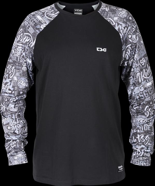 TSG l/s raglan t-shirt stickersleeve (XS)