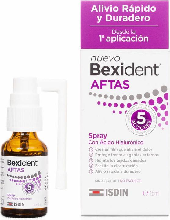 Immagine prodotto Isdin Bexident Spray Aftas 15ml (15 ml, Spray per bocca)