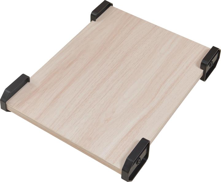 Produktbild En.Casa Schreibtisch Tarielarg mit PC-Ständer L-förmig 158x120x75 cm Eicheoptik