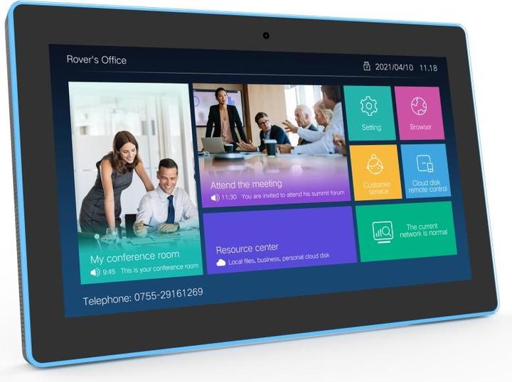 Image du produit Allnet Salle de réunion RGB LED Tablet 15 pouces RK3399 Android 10 et NFC/RFID noir (14.50", 2.05 Go, Noir)