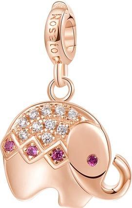 Rosato Pink gilded elephant Storie RZ001 pendant (L)