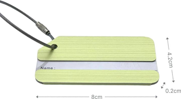 Actual product image Hermex 5er-Set Kofferanhänger Gepäckanhänger Koffer-Namensschild Kofferlabel (Locks & Trailers)