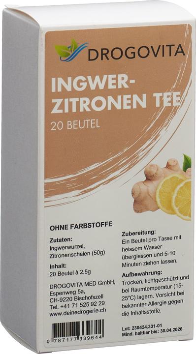 Produktbild Drogovita Ingwer-Zitronen Tee (82 g)