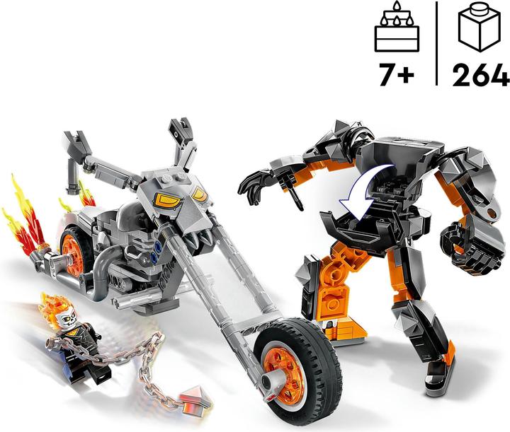 Actual product image LEGO 76245 Ghost Rider with Mech & Bike (76245, LEGO Marvel)