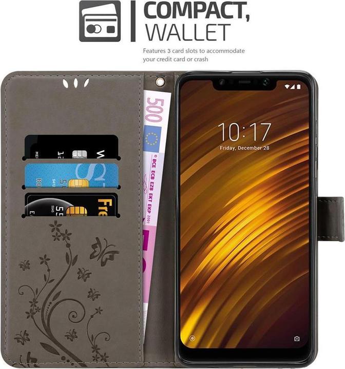 Produktbild Cadorabo Flower Book Cover (Xiaomi Pocophone F1)