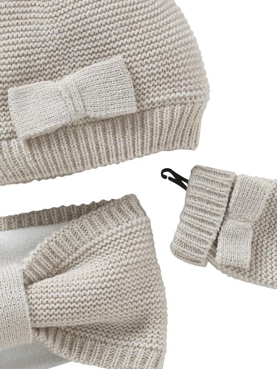 Immagine prodotto Vertbaudet Set da bambina: cappello, sciarpa rotonda e muffole