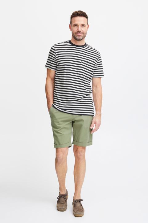 Actual product image FQ1924 FQTom SS stripe linnen blend tee 21900649 (L)